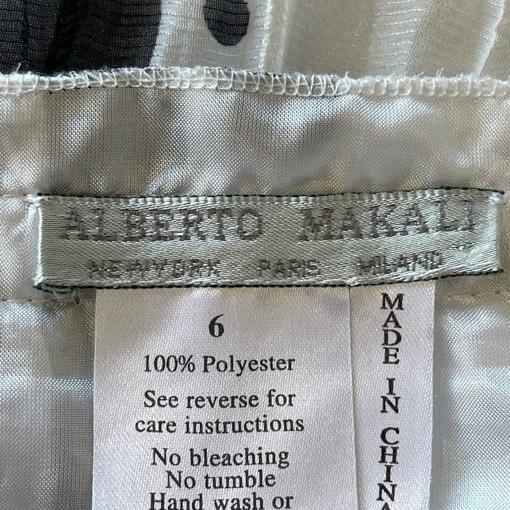 Alberto Makali size 6 skirt business office date night black and white size 6 - Picture 5 of 14